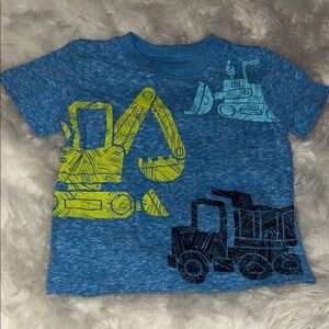 Jumping Beans Blue T-Shirt with Construction Graphics